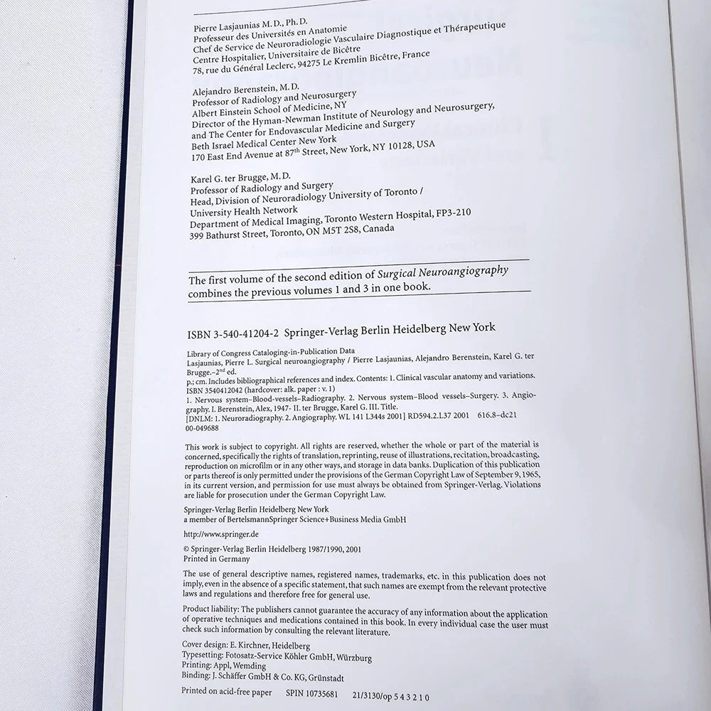 Springer Surgical Neuro-angiography 1 Clinical Vascular Anatomy‎ 2nd Ed GD
